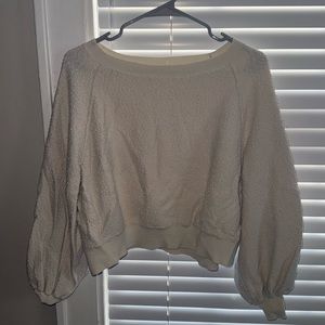 Free people sweater/sweatshirt size small! White/tan color